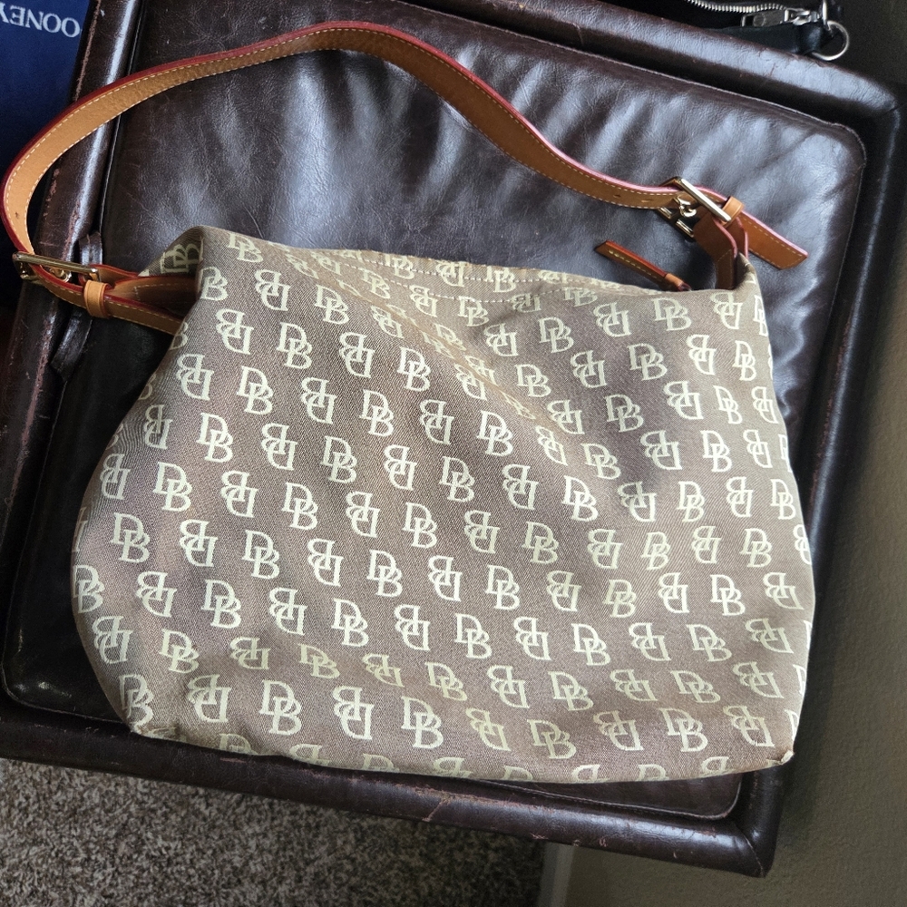 Dooney & Bourke Brown and Tan Shoulder Bag